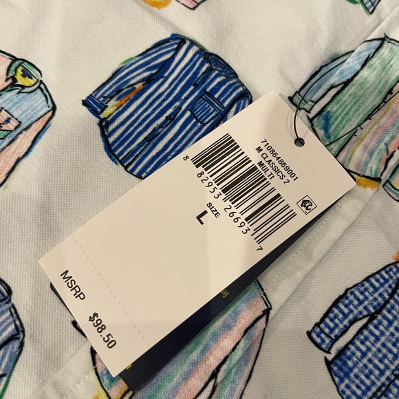 Polo Ralph Lauren Shirt All Over print Cotton Oxford Button-up NWT - Picture 4 of 4